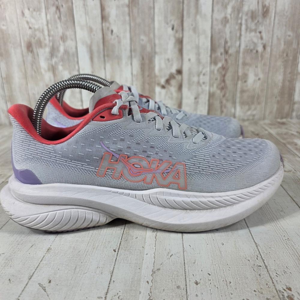 Hoka Mach 6 Harbor Mist Pink Lavender Running Shoes 1147810-PLDS Womens 8B